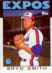 1986 Topps Baseball Cards      299     Bryn Smith